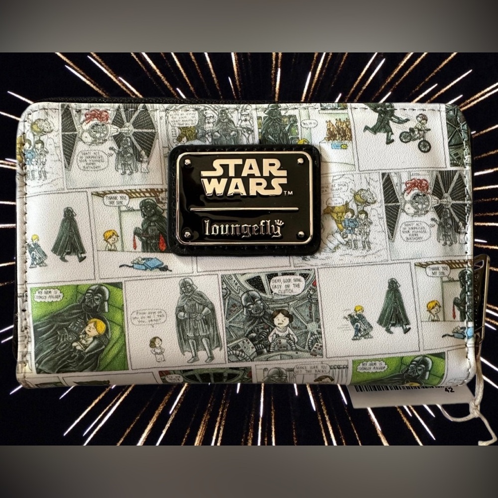 Loungefly Star Wars “Vader I Am Your Fathers Day” Zip Around Wallet  NWT